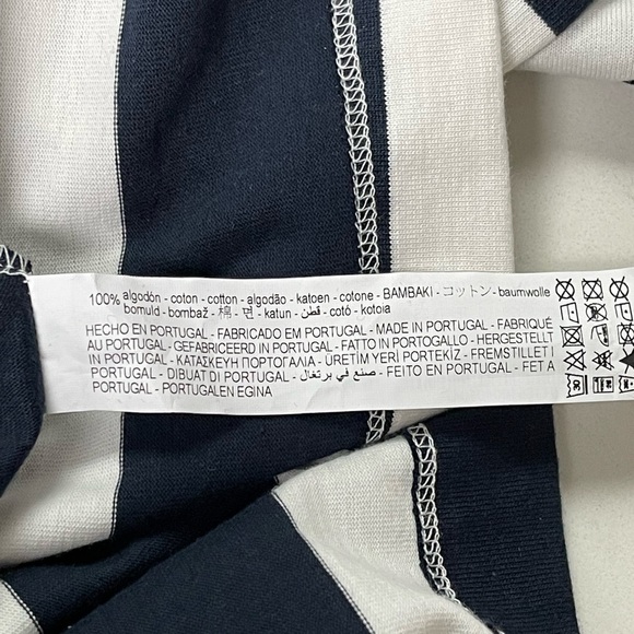 ZARA cotton dress skirt on the straps stripped Sz L & ribbed top combo Sz XL - Picture 11 of 16